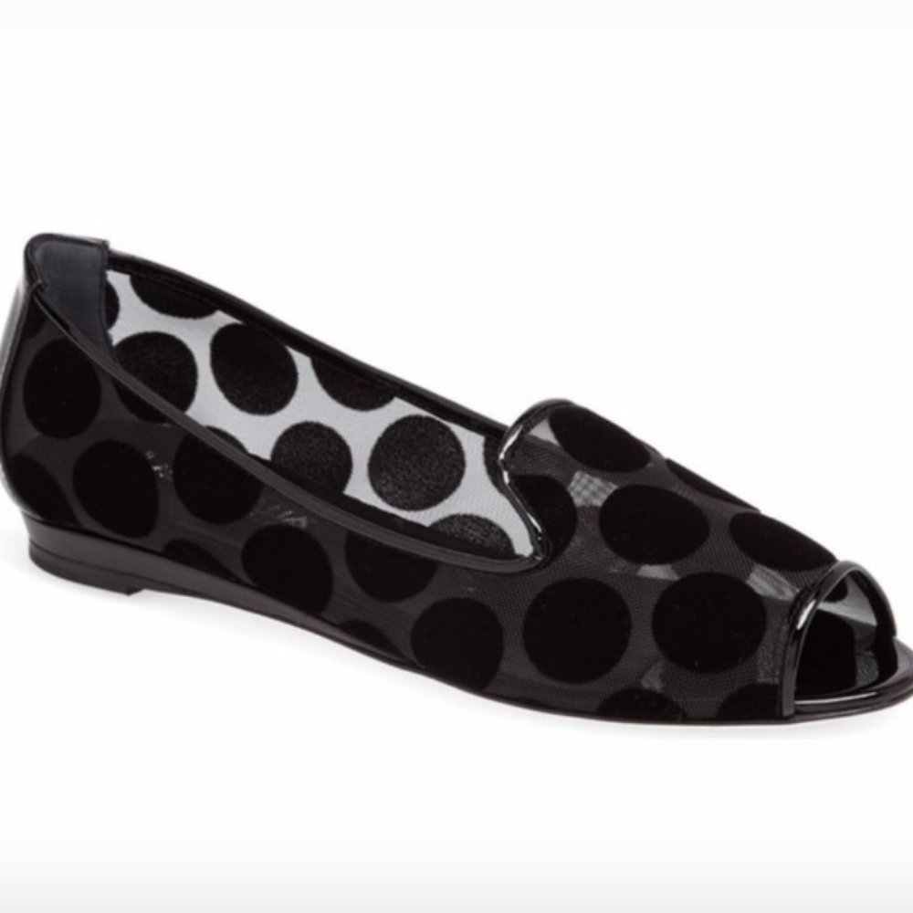 Aquatalia by Marvin K. Winona Black Flats EUC